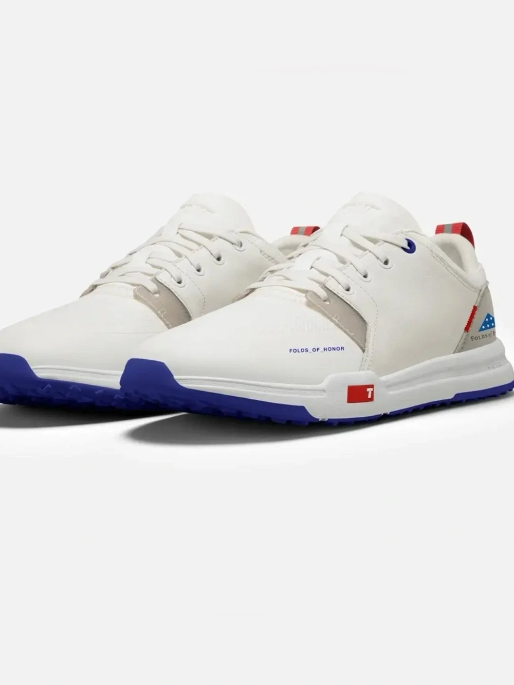 Folds of Honor Unisex Golf Shoes with Red & Blue Accents